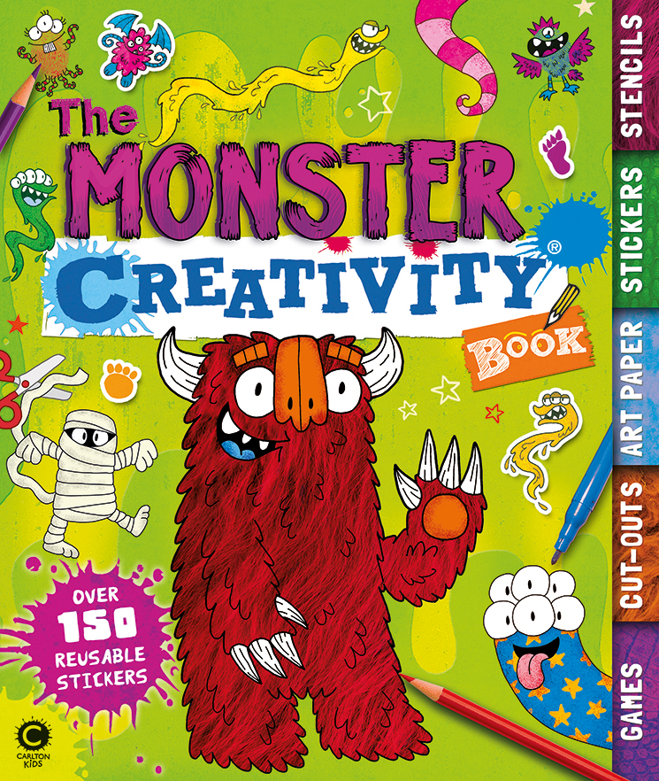The front cover of a book titled The Monster Creativity Book